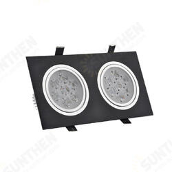 6W/10W/14W/18W/24W/30W/36W Double-heads Black LED Ceiling Recessed Light Down Light 85-260V 6W/10W/14W/18W/24W/30W/36W Double-heads Black LED Ceiling Recessed Light Down Light 85-260V