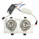 6W/10W/14W/18W/24W/30W/36W Double-heads Sliver LED Ceiling Recessed Light Down Light 85-260V