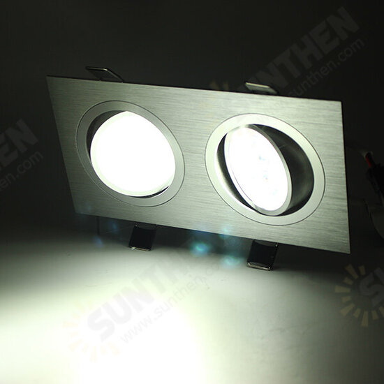 6W/10W/14W/18W/24W/30W/36W Double-heads Sliver LED Ceiling Recessed Light Down Light 85-260V