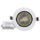 7W Dimmable COB LED Recessed Ceiling Light Fixture Down Light Kit