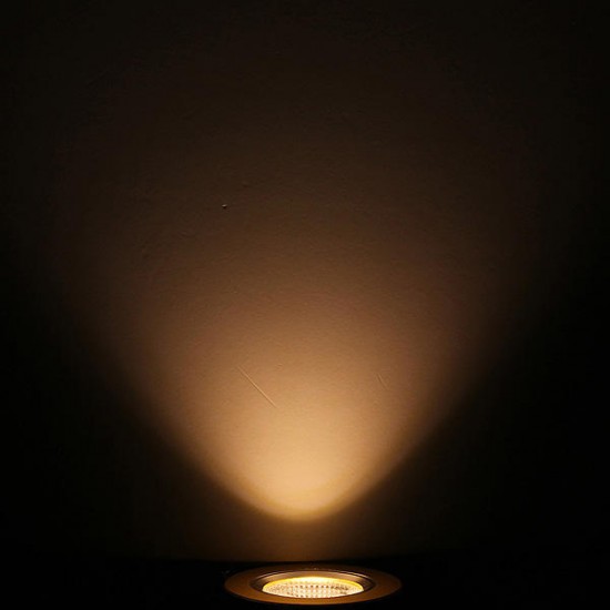 7W Warm White COB LED Ceiling Down Light Golden Shell 85-265V