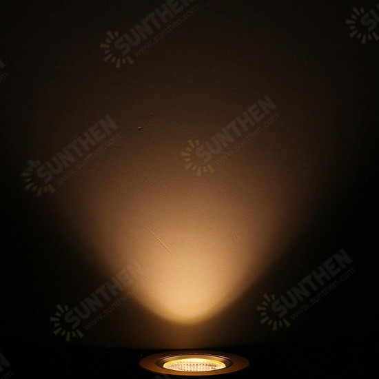 7W Warm White COB LED Ceiling Down Light Golden Shell 85-265V