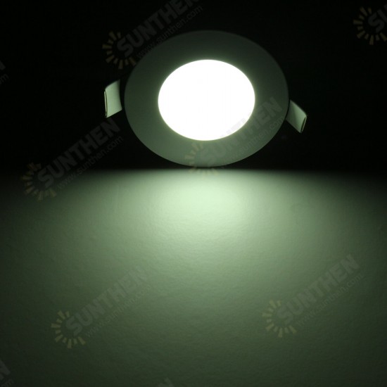 85mm 3W Slim LED Round Recessed Ceiling Light SMD2835 Flat Panel Ultra Thin RV Caravan Lamp DC12V