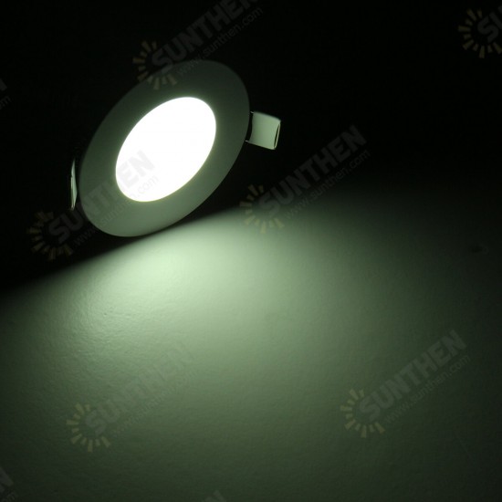 85mm 3W Slim LED Round Recessed Ceiling Light SMD2835 Flat Panel Ultra Thin RV Caravan Lamp DC12V