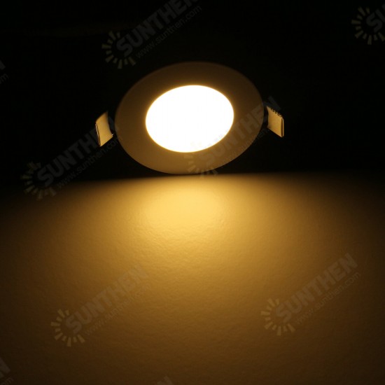 85mm 3W Slim LED Round Recessed Ceiling Light SMD2835 Flat Panel Ultra Thin RV Caravan Lamp DC12V