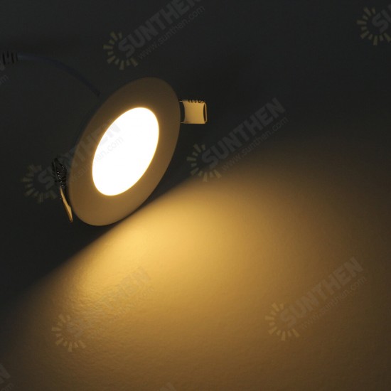 85mm 3W Slim LED Round Recessed Ceiling Light SMD2835 Flat Panel Ultra Thin RV Caravan Lamp DC12V