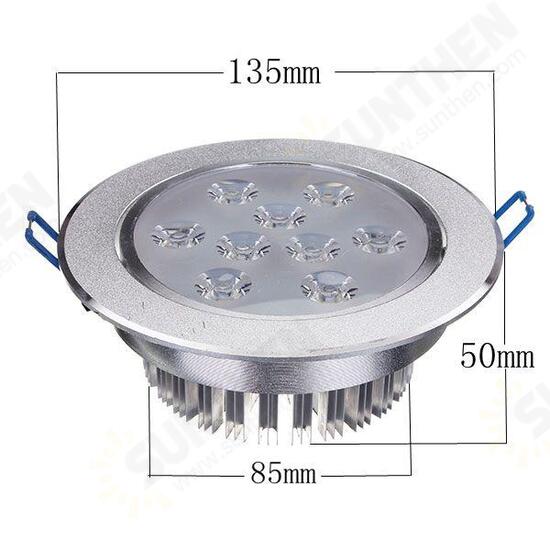 9W Dimmable Bright LED Recessed Ceiling Down Light 85-265V