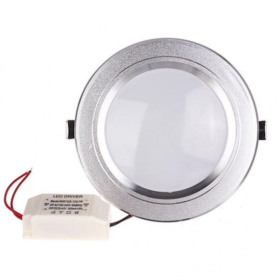 9W LED Down Light Ceiling Recessed Lamp Dimmable 220V + Driver