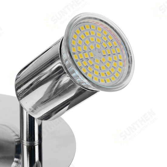 100-220V 4 Way GU10 LED Rotatable Ceiling Light Lamp Bulb Spotlight Fitting Home Lighting