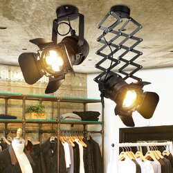 Industrial Retro LED Ceiling Light Track Light Stretch Light Indoor LED Lamp for Cloth Club Industrial Retro LED Ceiling Light Track Light Stretch Light Indoor LED Lamp for Cloth Club
