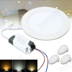 6.8-inch 12W Dimmable Ultra-thin Round LED Panel 1200lm 110V Recessed Ceiling Light for Office, Home, Commercial Decoration 6.8-inch 12W Dimmable Ultra-thin Round LED Panel 1200lm 110V Recessed Ceiling Light for Office, Home, Commercial Decoration