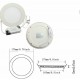 6.8-inch 12W Dimmable Ultra-thin Round LED Panel 1200lm 110V Recessed Ceiling Light for Office, Home, Commercial Decoration
