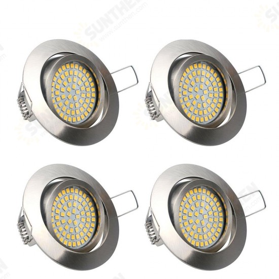 5W 64 LED 490lm Round Recessed Ceiling Down Light Dimmable Spotlight AC220V-240V