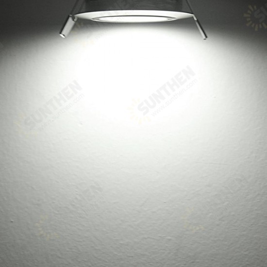 5W 64 LED 490lm Round Recessed Ceiling Down Light Dimmable Spotlight AC220V-240V