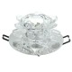 Modern 3W Crystal LED Lotus Ceiling Light Fixture Flush Mounted Lamp for Aisle Hallway