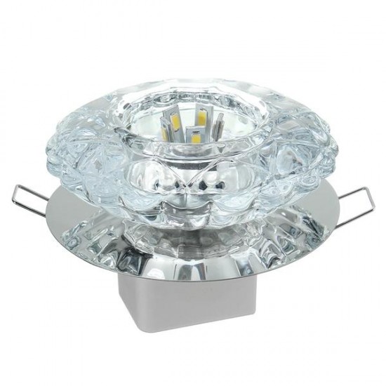 Modern 5W Crystal Ceiling Light Fixture Flush Mounted Pendant Chandelier Lamp for Aisle Hallway