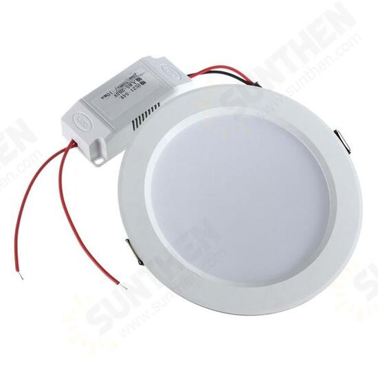 Non-dimmble 9W Round LED Recessed Ceiling Panel Down Light With Driver AC85-265V