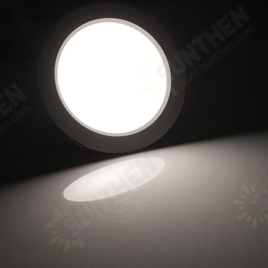 Non-dimmble 9W Round LED Recessed Ceiling Panel Down Light With Driver AC85-265V