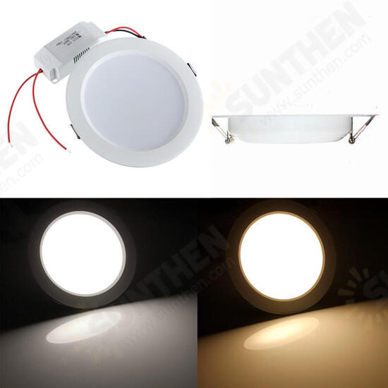 Non-dimmble 9W Round LED Recessed Ceiling Panel Down Light With Driver AC85-265V