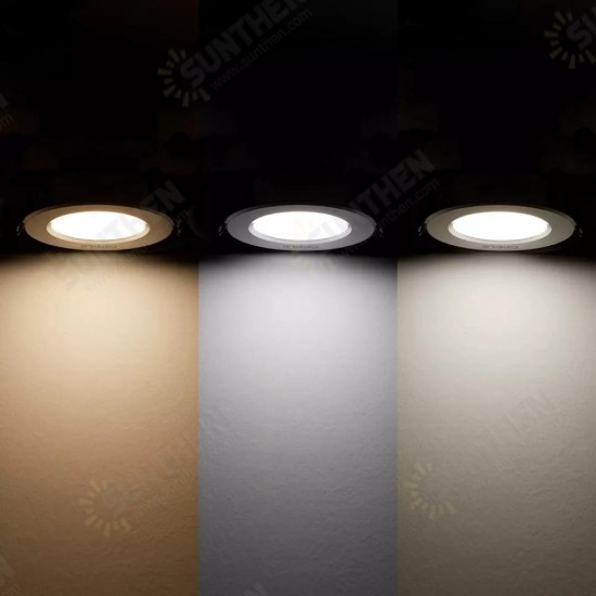 3W 220V LED Downlight 3 Color Temperature White / Warm / Yellow Ceiling Light From