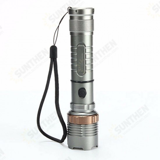 2600LM T6 LED Flashlight Zoomable 5Modes 18650 Torch Super Bright Torch Lamp For Camping Hiking Cycling