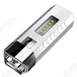 2*LED+5*COB Three Light Sources Flashlight 18650 USB Rechargeable Portable Waterproof Led Torch With Power Bank Function 2*LED+5*COB Three Light Sources Flashlight 18650 USB Rechargeable Portable Waterproof Led Torch With Power Bank Function