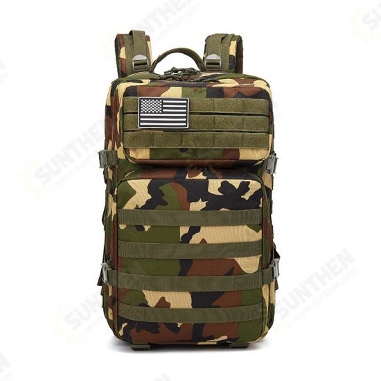 45L 900D Waterproof Tactical Camouflage Backpack Outdoor Travel Hunting School Bag Shoulder Bag