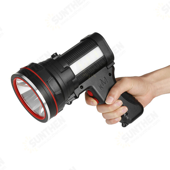 6000 Lumens Rechargeable Strong Spotlight Spot Lights Handheld Large Flashlight Super Bright Outdoor Camping Searchlight