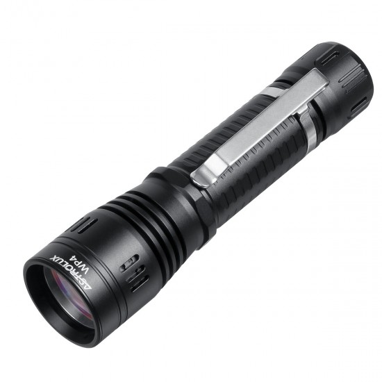 WP4 1303m 310LM LEP Flashlight Waterproof Outdoor Search Camping Hunting Strong Thrower DIY EDC Flashlight With Glow Ring 18650 Battery