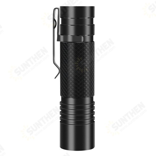 V8 800LM Type-C Fast Rechargeable EDC Flashlight with 18650 Battery Power Indicator Waterproof Mini LED Torch