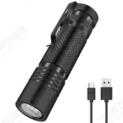 V8 800LM Type-C Fast Rechargeable EDC Flashlight with 18650 Battery Power Indicator Waterproof Mini LED Torch V8 800LM Type-C Fast Rechargeable EDC Flashlight with 18650 Battery Power Indicator Waterproof Mini LED Torch