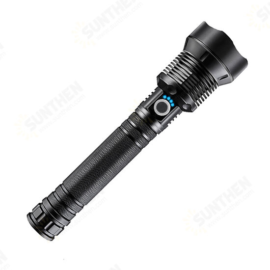 XHP70.2 1000LM LED Flashlight 26650 Battery USB Rechargeable IPX5 Waterproof Zoomable Torch Searchlight