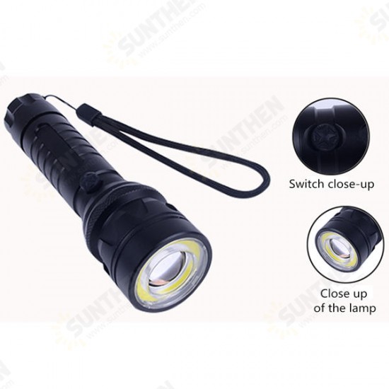 T6 4Modes Body Switch Zoomable LED Flashlight 18650/AAA