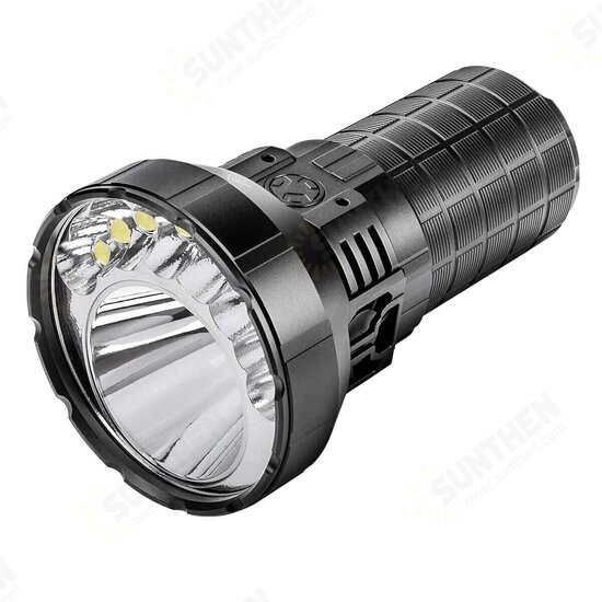 MR90 50000 Lumen High Power Output Strong Flashlight 8*XHP70.2+1*SBT90.2 1586m Long Range 21700 Powerful LED Torch