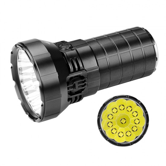 MS12 MINI 65000LM Flashlight With 12 Pieces XHP70.2 LED Portable EDC IP56 Waterproof Led Torch For Outdoor Hunting Fishing Searching