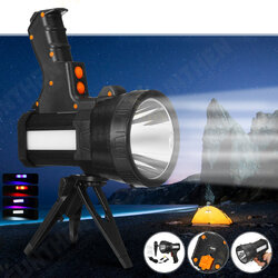 L2 Strong LED Spotlight with Tripod USB Rechargeable Powerful Searchlight Portable Handle Flashlight For Camping Hunting Fishing L2 Strong LED Spotlight with Tripod USB Rechargeable Powerful Searchlight Portable Handle Flashlight For Camping Hunting Fishing