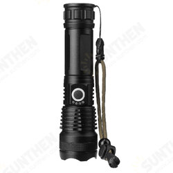 P50 LED Zoomable Flashlight Set with 26650 Battery USB Cable Power Display USB Rechargeable LED Searchlight Torch P50 LED Zoomable Flashlight Set with 26650 Battery USB Cable Power Display USB Rechargeable LED Searchlight Torch