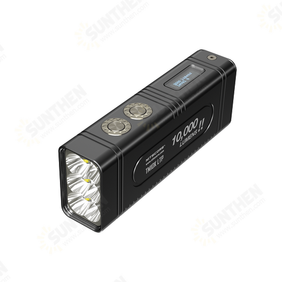 TM10K LTP 10000 Lumens 288m Flashlight Built-in 21700 Low Temperature Resistant Li-ion Battery 6*LED Cold Resistant Torch