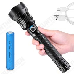 XHP70.2 90000 Lumens 26650 Battery LED Flashlight USB Rechargeable Outdoor Waterproof Tactical Flashlight XHP70.2 90000 Lumens 26650 Battery LED Flashlight USB Rechargeable Outdoor Waterproof Tactical Flashlight