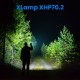 XHP70.2 90000 Lumens 26650 Battery LED Flashlight USB Rechargeable Outdoor Waterproof Tactical Flashlight