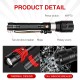 P70 USB Rechargeable Flashlight with Zoom and Output Rechargeable Battery with Hand Strap