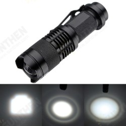 Q5 300LM Mini Zoomable LED Flashlightt Black(1*AA/1*14500), Telescopic XPE 7w 3 Modes+Zoomable Tactical Torch Q5 300LM Mini Zoomable LED Flashlightt Black(1*AA/1*14500), Telescopic XPE 7w 3 Modes+Zoomable Tactical Torch