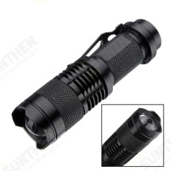 Q5 300LM Mini Zoomable LED Flashlightt Black(1*AA/1*14500), Telescopic XPE 7w 3 Modes+Zoomable Tactical Torch Q5 300LM Mini Zoomable LED Flashlightt Black(1*AA/1*14500), Telescopic XPE 7w 3 Modes+Zoomable Tactical Torch