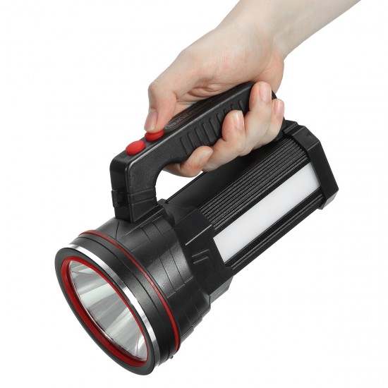 Spotlight Super Bright LED Flashlight 2 Modes USB Rechargeable Floodlight LED Flashlight Fishing Hunting