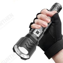 XHP90 Zoomable Flashlight 5 Modes USB-C Rechargeable Searchlight Hunting Camping Fishing XHP90 Zoomable Flashlight 5 Modes USB-C Rechargeable Searchlight Hunting Camping Fishing