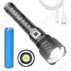 XHP90 Zoomable Flashlight 5 Modes USB-C Rechargeable Searchlight Hunting Camping Fishing XHP90 Zoomable Flashlight 5 Modes USB-C Rechargeable Searchlight Hunting Camping Fishing