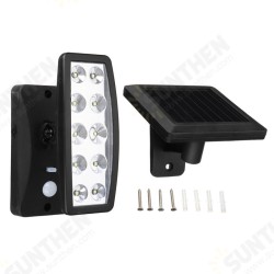 10 LED Solar Power PIR Motion Sensor Wall Light Outdoor Garden 3 Mode Flood Light 10 LED Solar Power PIR Motion Sensor Wall Light Outdoor Garden 3 Mode Flood Light