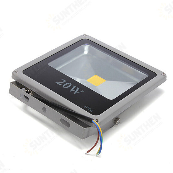 20W White/Warm White LED Flood Light Gray Black Shell AC 85-265V