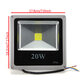 20W White/Warm White LED Flood Light Gray Black Shell AC 85-265V