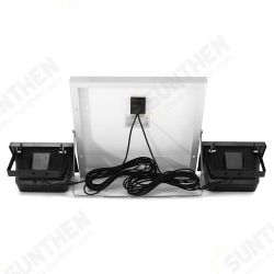 2Pcs Remote Control 100 LED Flood Light Dimmable Timer Waterproof Solar Light Street Light 2Pcs Remote Control 100 LED Flood Light Dimmable Timer Waterproof Solar Light Street Light